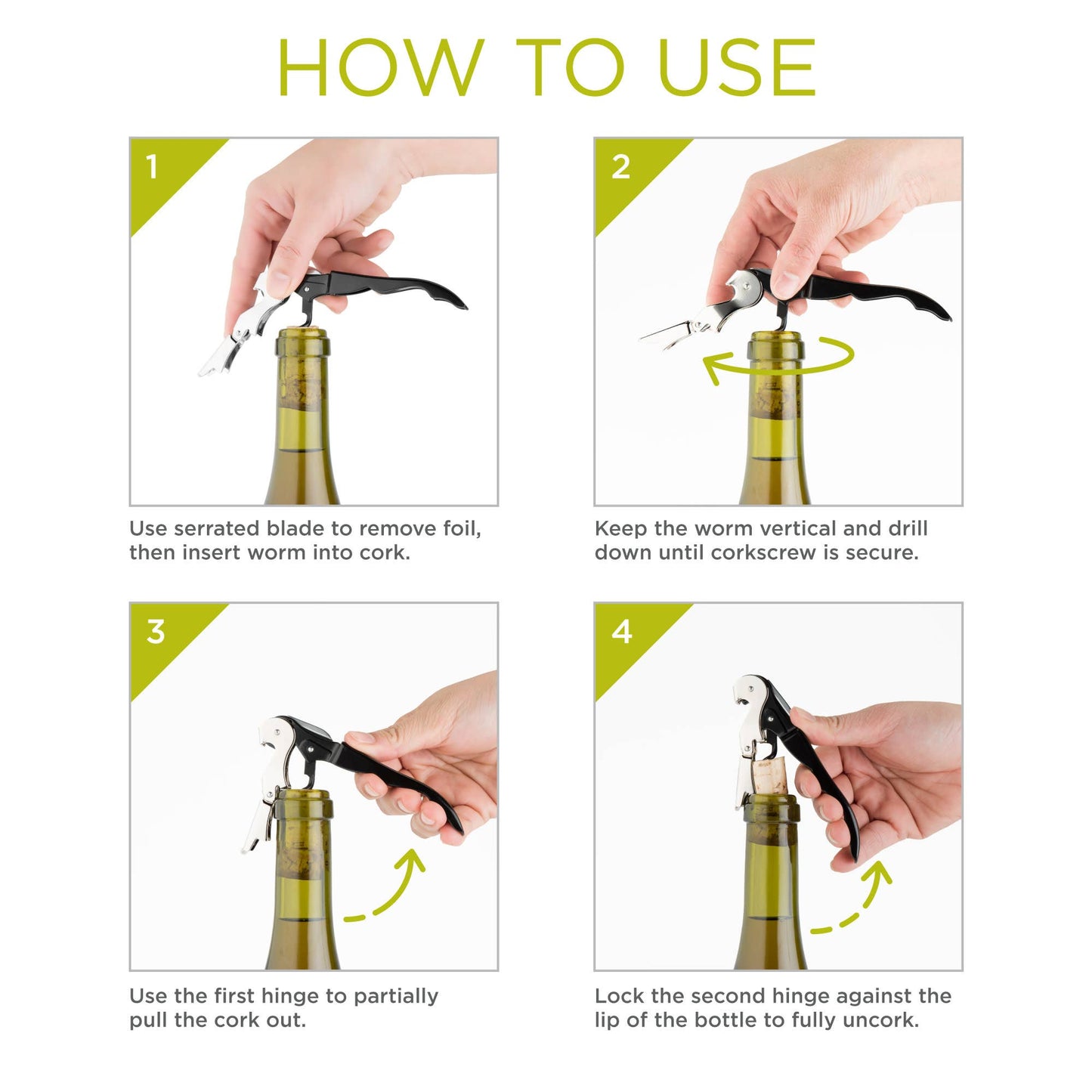 DOUBLE HINGED CORKSCREW!